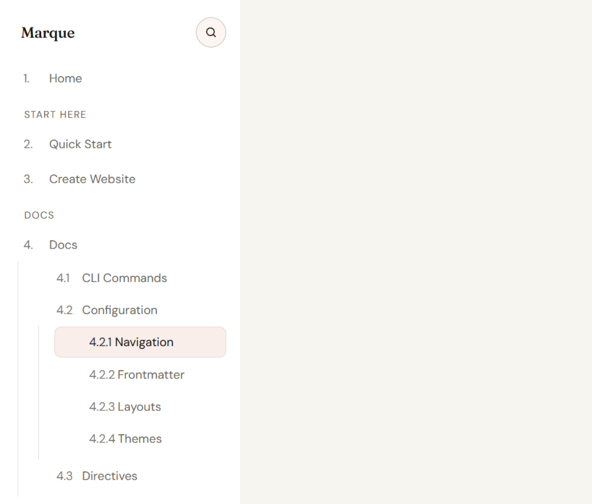 Navigation Preview